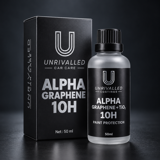 Alpha Graphene 10H ceramic coating bottle and box
